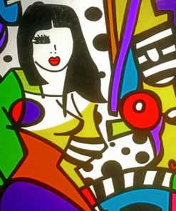 Colorful Abstract Woman Art Paint By Numbers