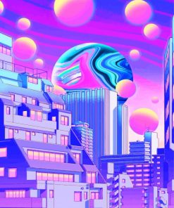 Colorful Bubble Illustrations Paint By Numbers