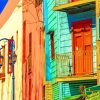 Colorful La Boca Argentina Paint By Numbers