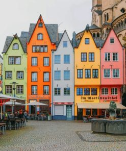 Cologne Colorful Architecture Paint By Numbers