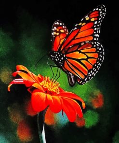 Monarch Butterfly Natural Beauty Paint By Numbers