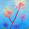 Colorful Dandelions Plants Paint By Numbers