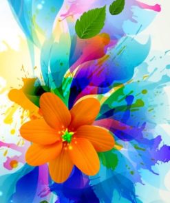 Colorful Flower Painting Kit Paint By Numbers