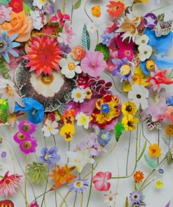 Colorful Flower Blooms Paint By Numbers