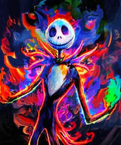 Jack Skellington Vibrant Paint By Numbers