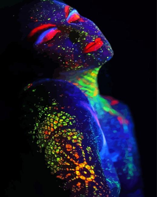 Finalizing the Colorful African Woman artwork