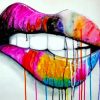 Colorful Lips Aesthetic Paint By Numbers