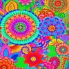 Colorful Mandala Abstract Paint By Numbers