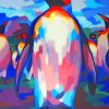 Colorful Penguin Pop Art Paint By Numbers