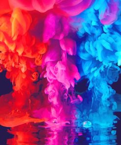 Colorful Smoke Abstract Paint By Numbers