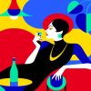 Colorful Pop Art Woman Paint By Numbers
