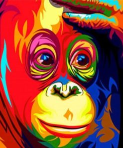 Colorful Monkey Animals Paint By Numbers