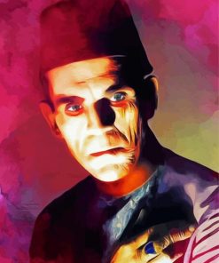 Boris Karloff Famous Actor Paint By Numbers