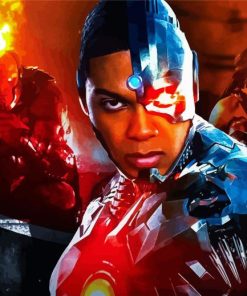 Cyborg Movie Characters Paint By Numbers