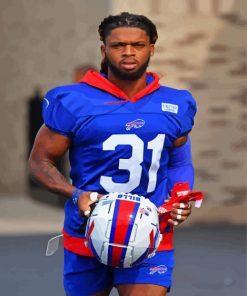 Damar Hamlin Football Art Paint By Numbers