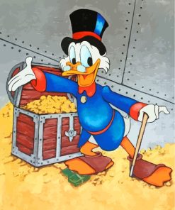 Scrooge Mcduck Cartoon Paint By Numbers