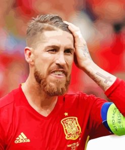 Sergio Ramos Football Legend Paint By Numbers