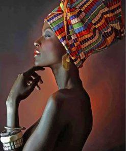 Black Woman Artistic Paint By Numbers