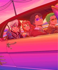 Cool Anime Characters Japan Paint By Numbers