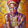 Black Woman Masterpiece Paint By Numbers