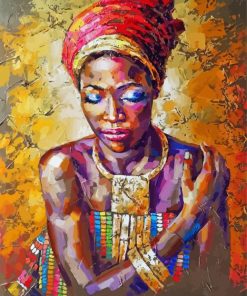 Black Woman Masterpiece Paint By Numbers