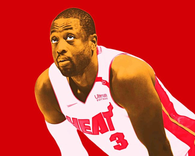 Dynamic Dwyane Wade Basketball Paint By Numbers