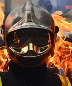 Firefighter Hero Paint By Numbers
