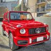 Red Mercedes Car Paint By Numbers