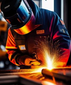 Steel Worker Art Paint By Numbers