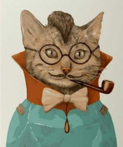 Mr Cat With Bow Ties Paint By Numbers