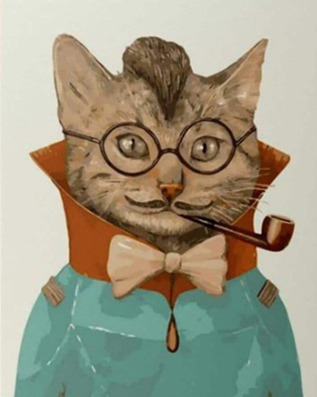 Mr Cat With Bow Ties Paint By Numbers