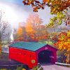 Beautiful Covered Bridge Landscapes Paint By Numbers