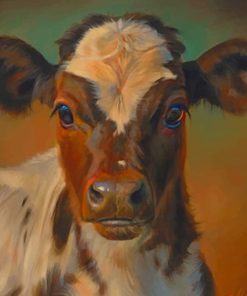 Vintage Cow Calf Paint By Numbers