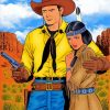 Romantic Western Couple Paint By Numbers