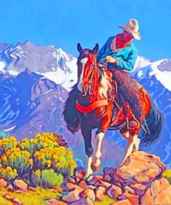 Cowboy Western Aesthetic Paint By Numbers