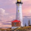Crisp Point Lighthouses Michigan Paint By Numbers