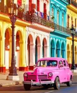 Classic Cars of Havana Paint By Numbers