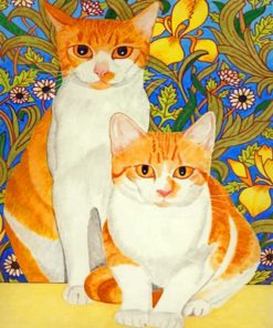 Cute Cat Illustrations Paint By Numbers