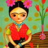 Cute Frida Kahlo Illustrations Paint By Numbers