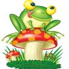 Frog Illustration Paint By Numbers