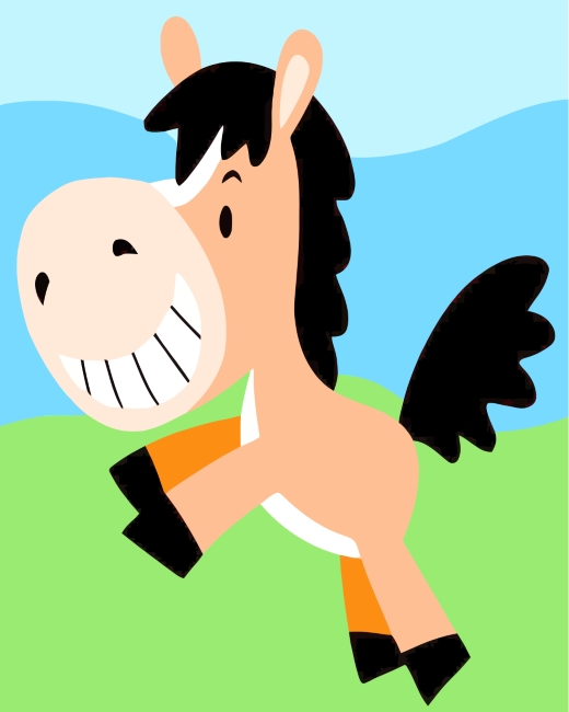 Complete your Cute Horse Animals artwork