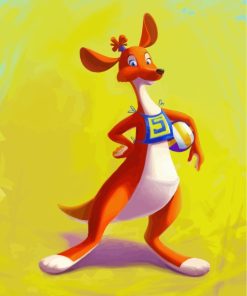 Cute Kangaroo Australian Animals Paint By Numbers