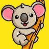 Cute Koala Paint By Numbers For Kids