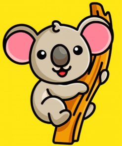 Cute Koala Paint By Numbers For Kids