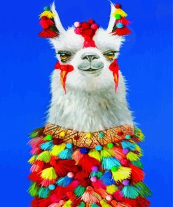 Cute Llama Animal Paint By Numbers