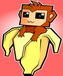 Monkey and Banana Paradise Paint By Numbers