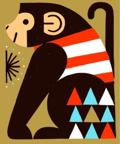 Cute Primate Paint By Numbers