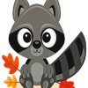 Cute Raccoon for Kids Paint By Numbers