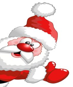 Cute Santa Claus Christmas Paint By Numbers