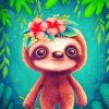 Cute Sloth Animal Paint By Numbers